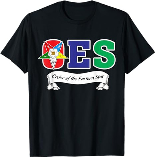 OES Symbol Ribbon Order of the Eastern Star Parents' Day T-Shirt