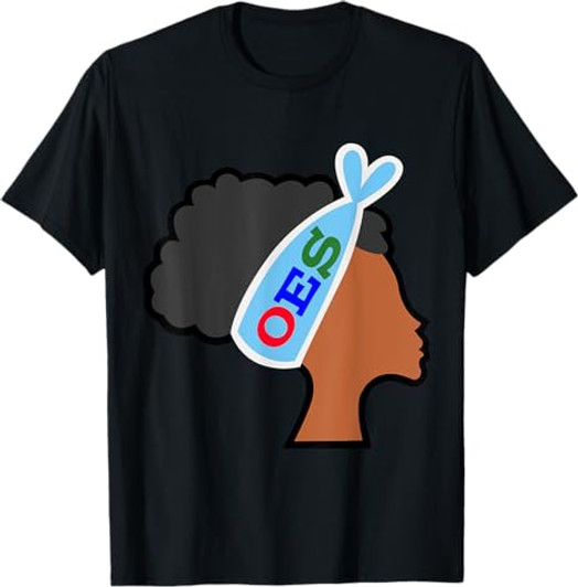 OES Head Band Afro Sister the Eastern Star Parents' Day T-Shirt