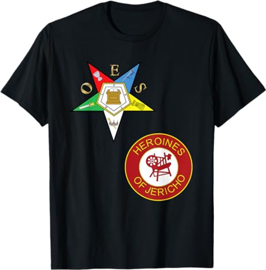 OES Heroines of Jericho Split Order Eastern Star PHA HOJ T-Shirt