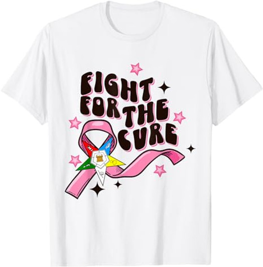 OES Fight For The Cure Eastern Star Breast Cancer Awareness T-Shirt