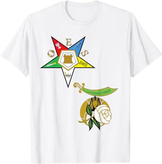 OES Daughters of the Nile Split T Shirt Eastern Star Tee