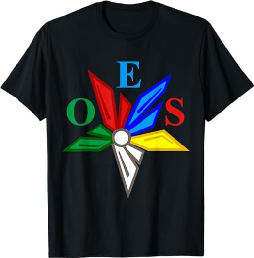 OES Star Color Emblem of The Eastern Star Thanksgiving Gift T-Shirt