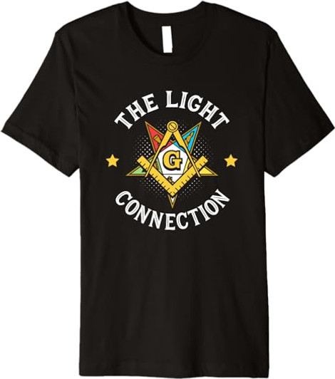 Light Connection OES Masonry Masonic Freemason Freemasonry Premium T-Shirt