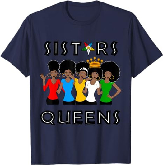 OES Sisters Queen Beautiful Crown Order of the Eastern Star T-Shirt