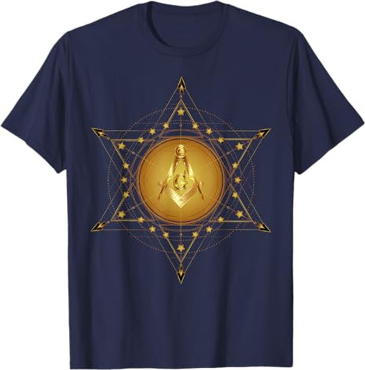 Masonic Square & Compass Freemason Christmas Birthday T-Shirt