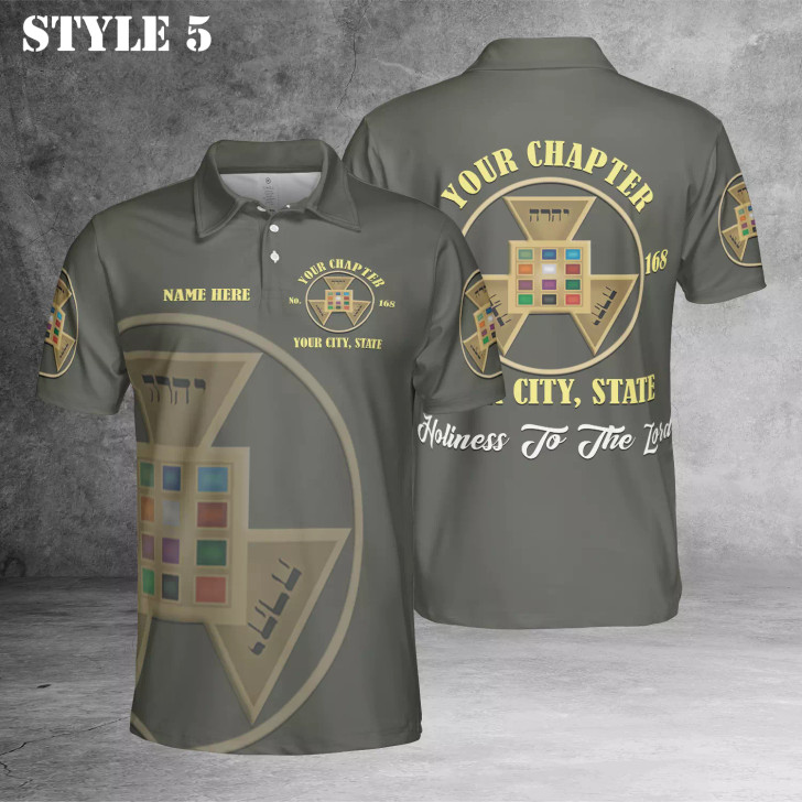 Custom Name Royal Arch Past High Priest York Rite Masons 3D Polo Shirt S-5XL