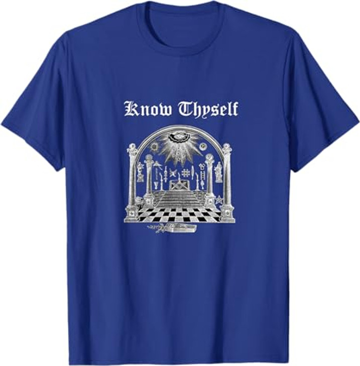 Know Thyself Masonic lodge symbol Freemason Master Mason tee T-Shirt