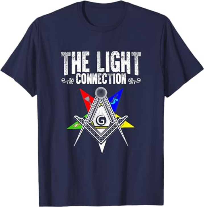 Light Connection OES Masonry Freemasonry Masonic Freemason T-Shirt