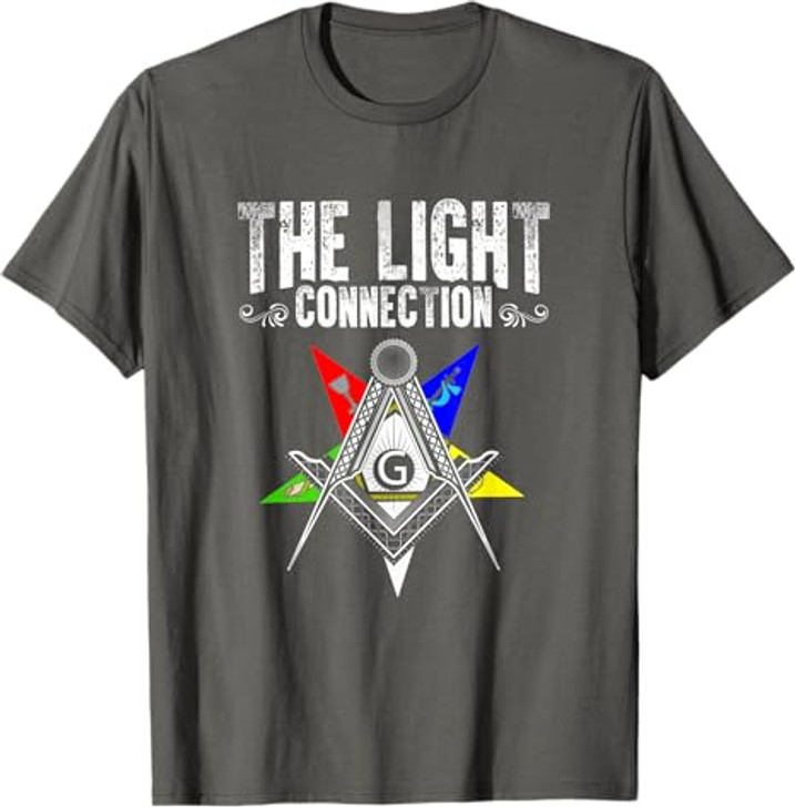 Light Connection OES Masonry Freemasonry Masonic Freemason T-Shirt