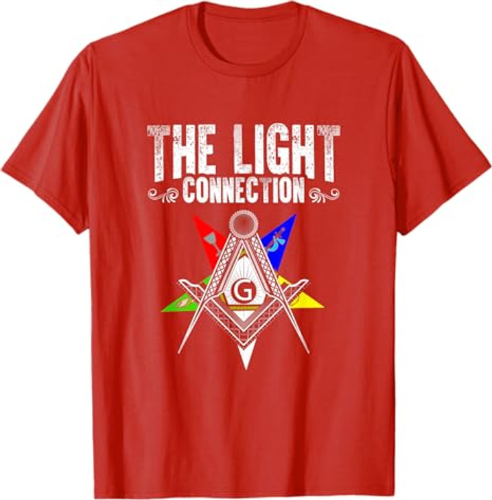 Light Connection OES Masonry Freemasonry Masonic Freemason T-Shirt