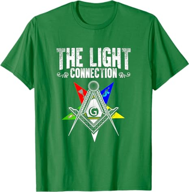 Light Connection OES Masonry Freemasonry Masonic Freemason T-Shirt