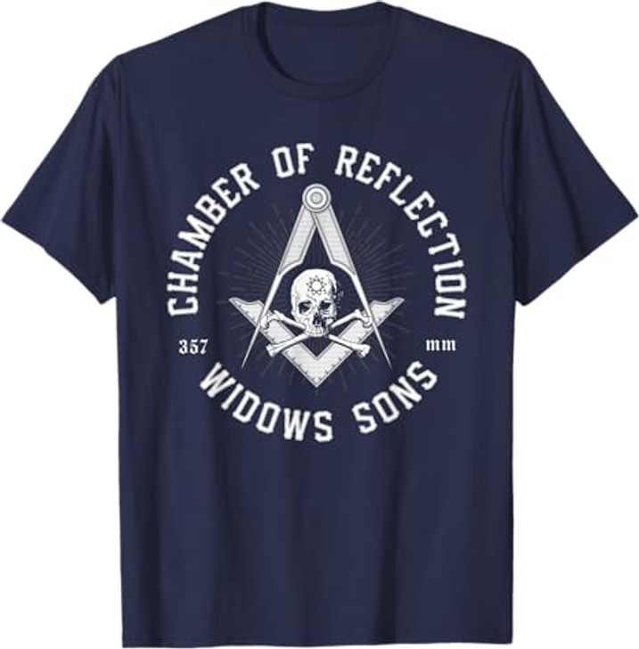 Widows Sons Masonic Square and Compass - Freemason T-Shirt T-Shirt
