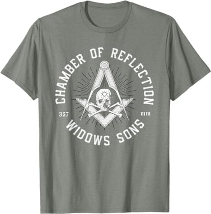 Widows Sons Masonic Square and Compass - Freemason T-Shirt T-Shirt