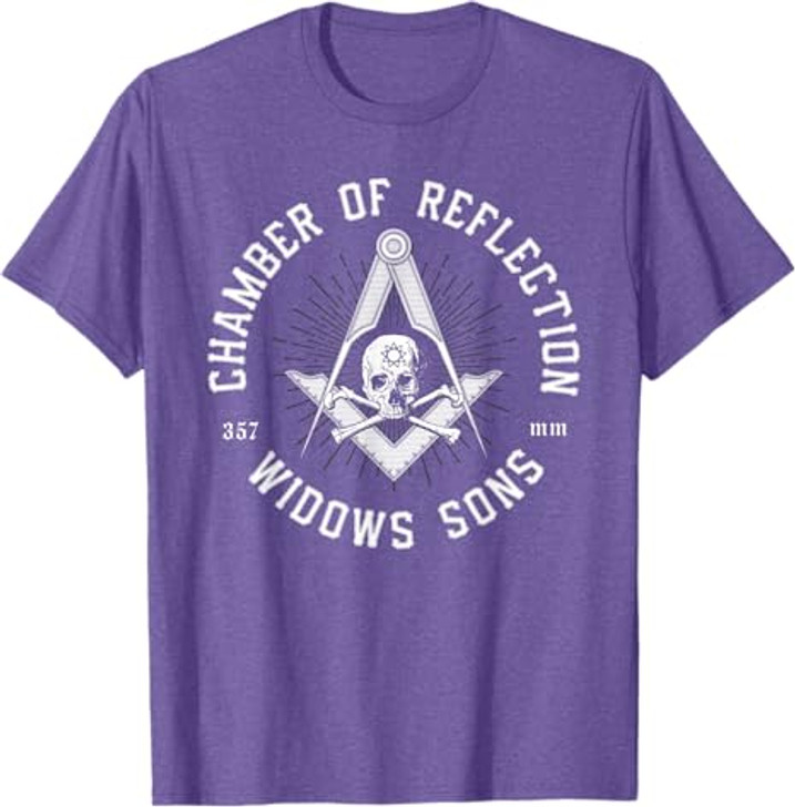 Widows Sons Masonic Square and Compass - Freemason T-Shirt T-Shirt