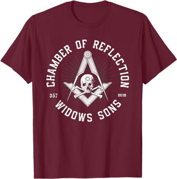 Widows Sons Masonic Square and Compass - Freemason T-Shirt T-Shirt