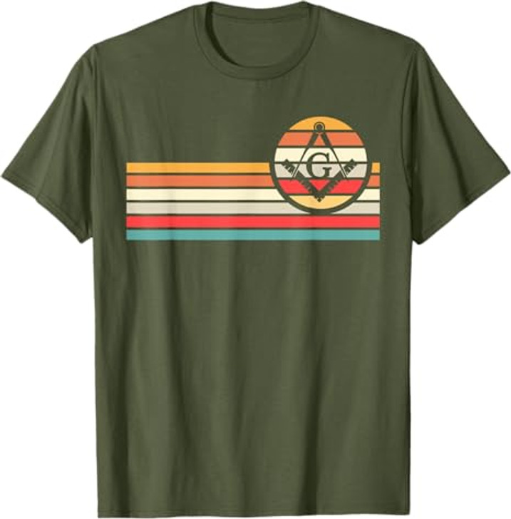 Freemason Masonic Fraternal Freemasonry Square Compass T-Shirt