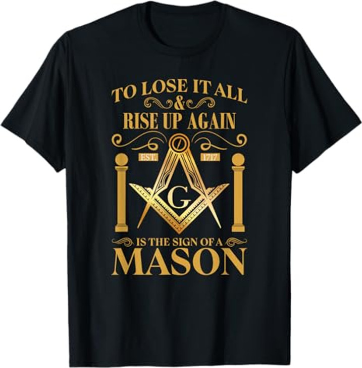 Masonic Square Compass Freemason T-Shirt