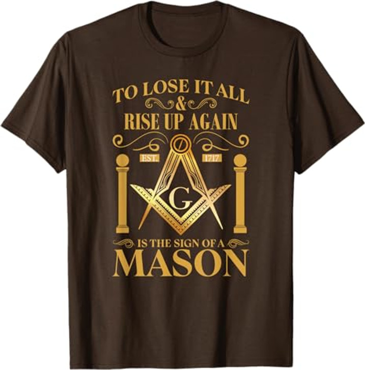 Masonic Square Compass Freemason T-Shirt