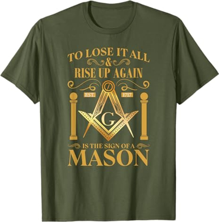 Masonic Square Compass Freemason T-Shirt