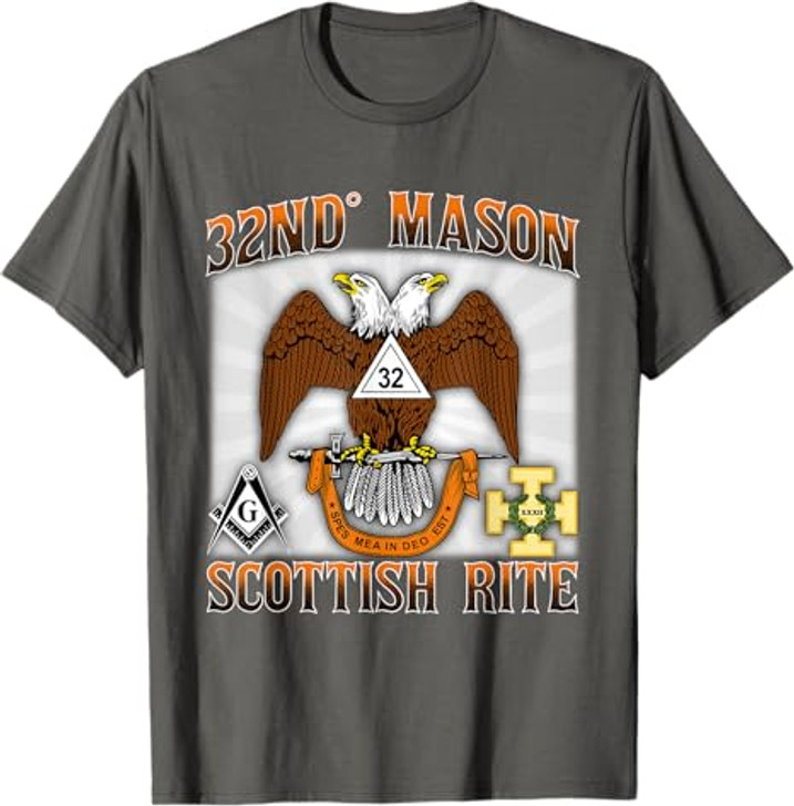 Scottish Rite Mason 32nd Masonic 32 AASR WD Valley Old Style T-Shirt