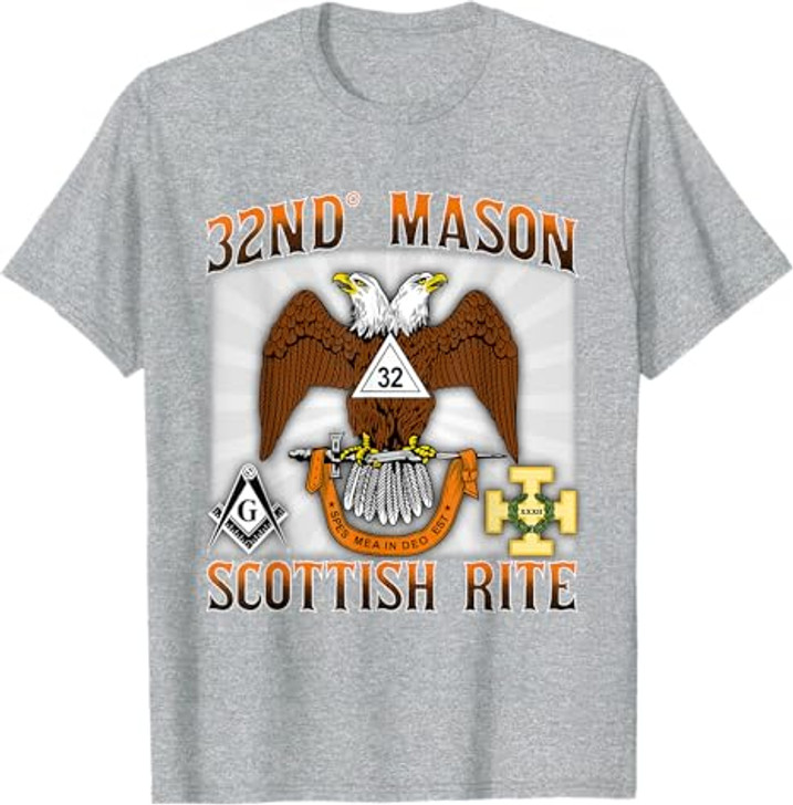 Scottish Rite Mason 32nd Masonic 32 AASR WD Valley Old Style T-Shirt