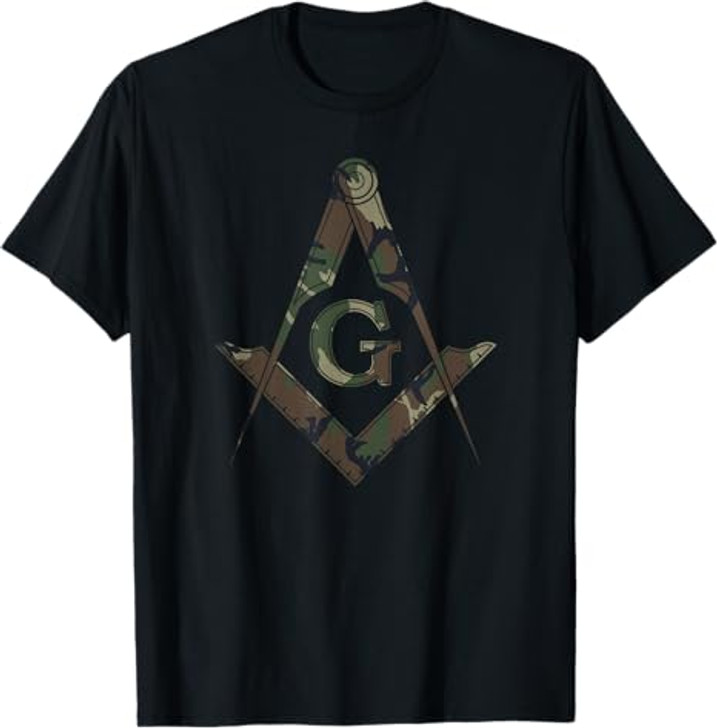 Masonic Camo Square and Compass - Freemason T-Shirt T-Shirt