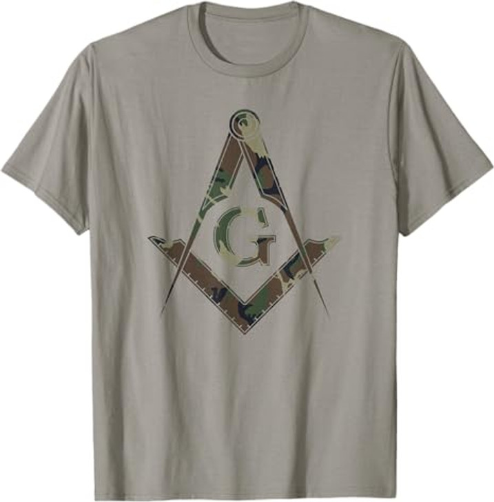 Masonic Camo Square and Compass - Freemason T-Shirt T-Shirt