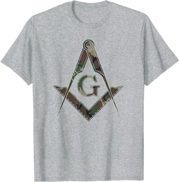 Masonic Camo Square and Compass - Freemason T-Shirt T-Shirt