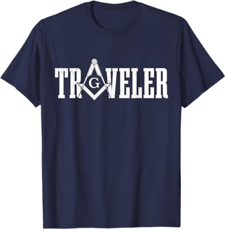 Mason Traveler Masonic Square and Compass T-Shirt