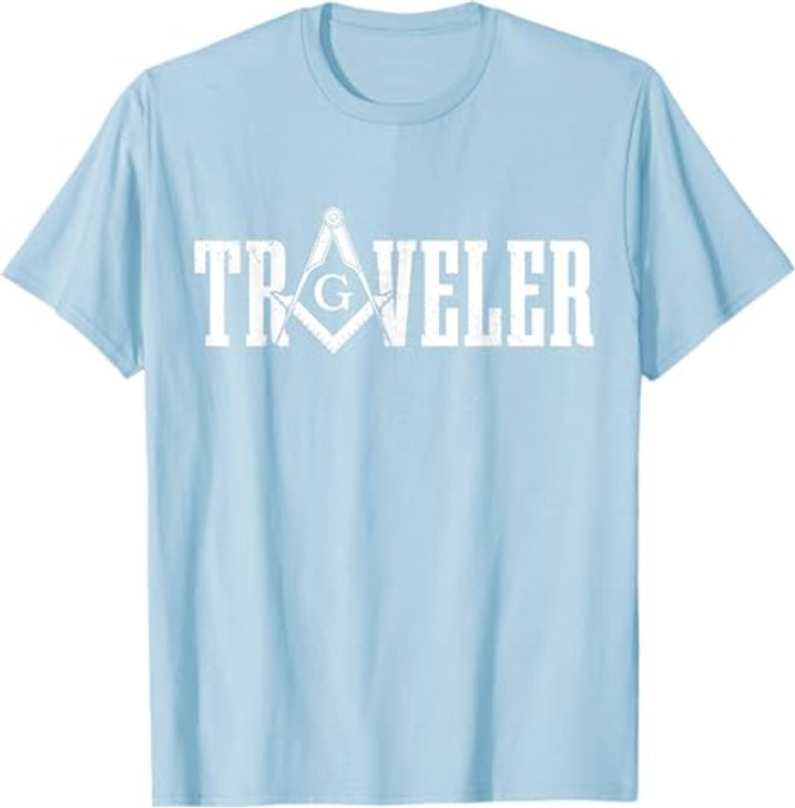 Mason Traveler Masonic Square and Compass T-Shirt
