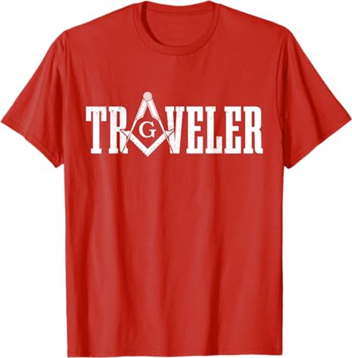 Mason Traveler Masonic Square and Compass T-Shirt