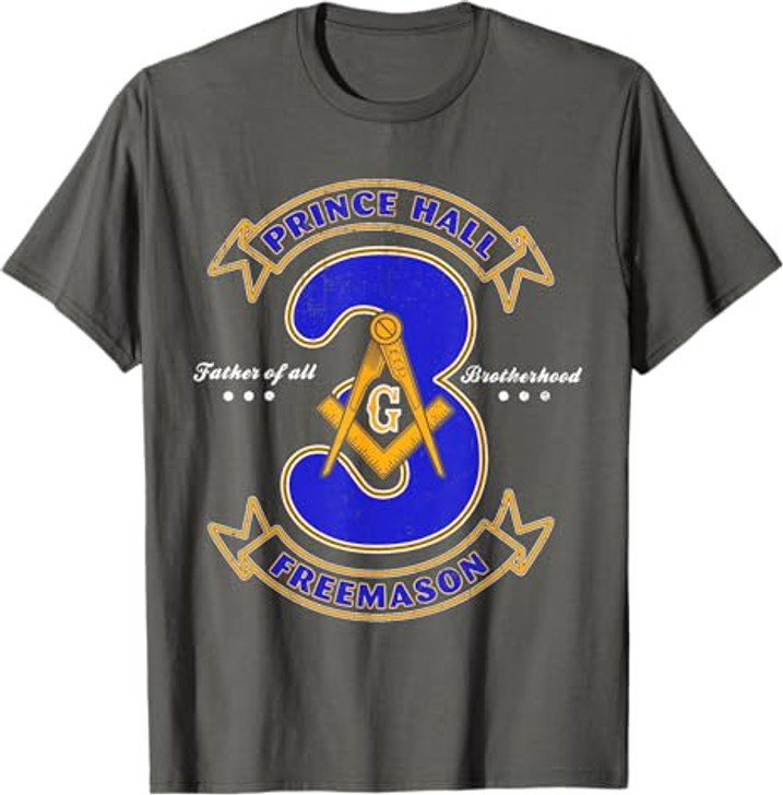 Prince Hall Mason Brotherhood 3 Degrees Of Light Freemason T-Shirt