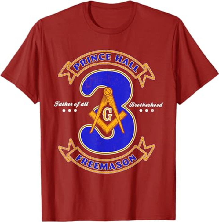 Prince Hall Mason Brotherhood 3 Degrees Of Light Freemason T-Shirt