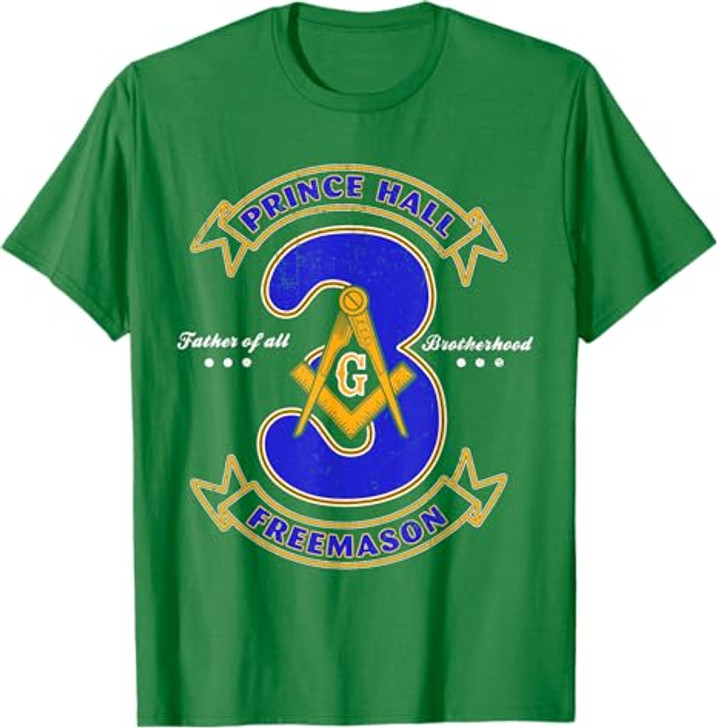 Prince Hall Mason Brotherhood 3 Degrees Of Light Freemason T-Shirt