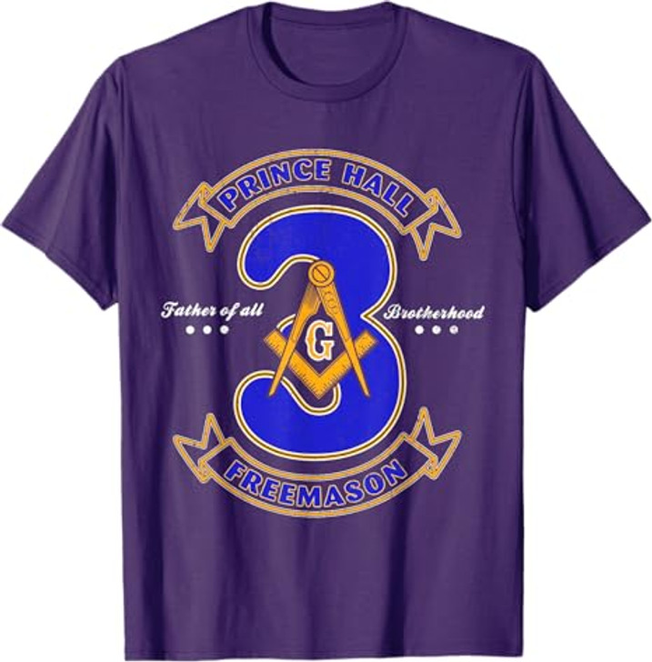 Prince Hall Mason Brotherhood 3 Degrees Of Light Freemason T-Shirt