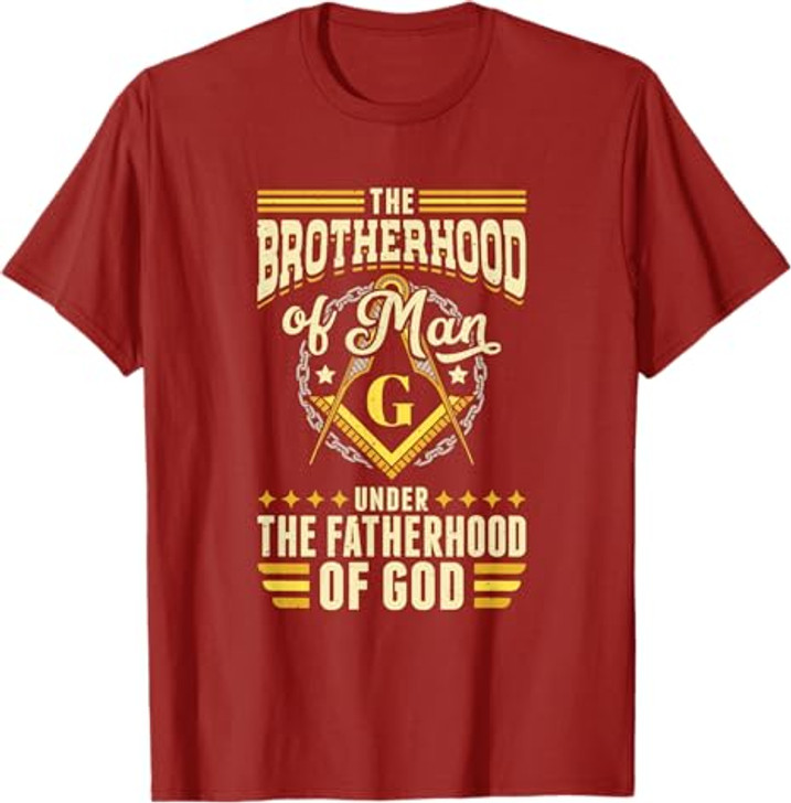 Brotherhood Of Man Masonry Masonic Freemason Freemasonry T-Shirt