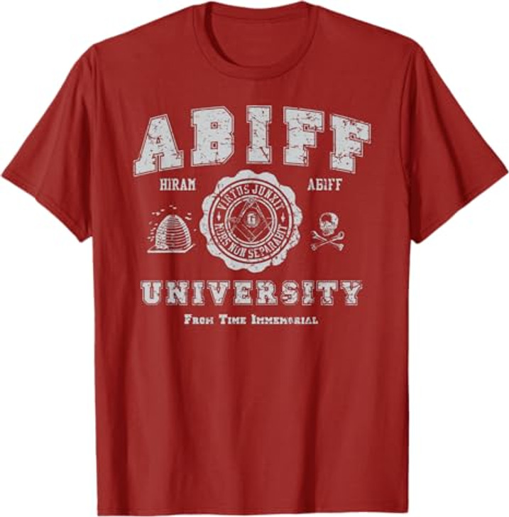 Abiff University, Masonic Tee Shirt T-Shirt