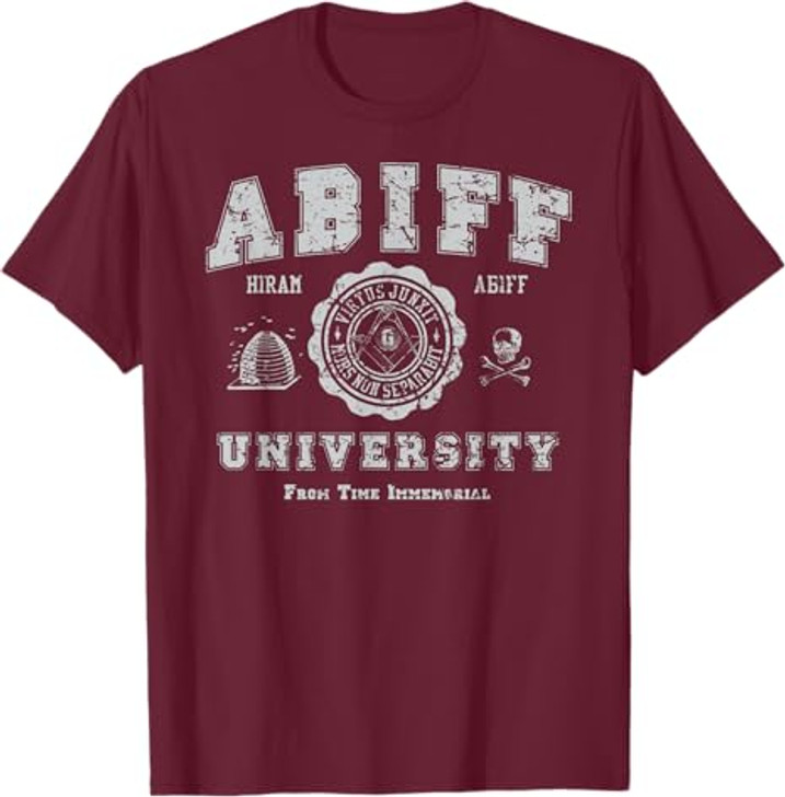 Abiff University, Masonic Tee Shirt T-Shirt