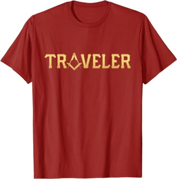 Masonic Traveler Square and Compass - Freemason T-Shirt T-Shirt