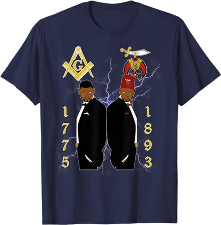 Shriners 1893 Masons 1775 Shrine PHA Mason Brothers Masonic T-Shirt