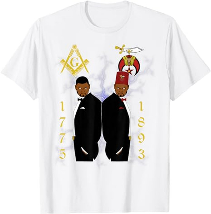 Shriners 1893 Masons 1775 Shrine PHA Mason Brothers Masonic T-Shirt
