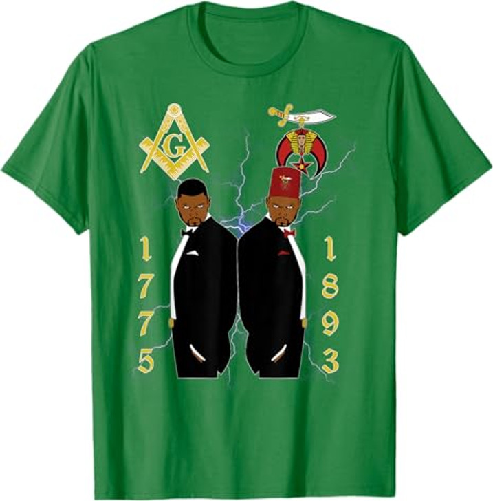 Shriners 1893 Masons 1775 Shrine PHA Mason Brothers Masonic T-Shirt