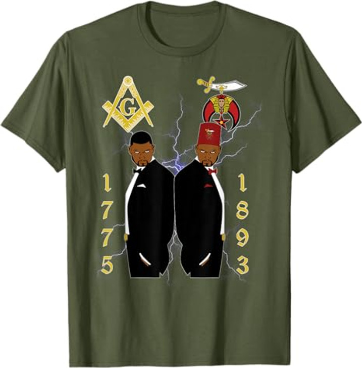 Shriners 1893 Masons 1775 Shrine PHA Mason Brothers Masonic T-Shirt