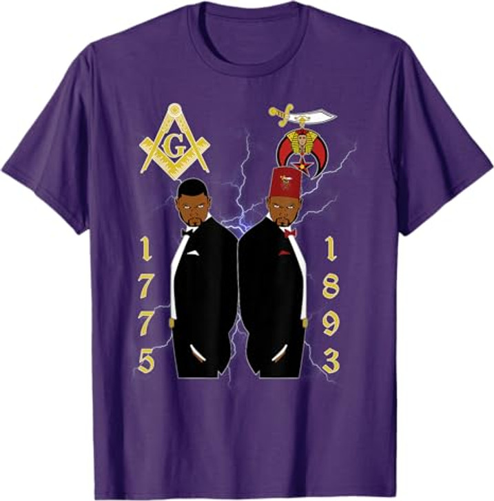 Shriners 1893 Masons 1775 Shrine PHA Mason Brothers Masonic T-Shirt