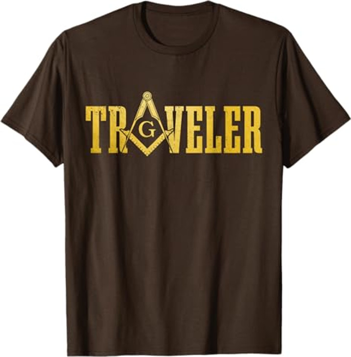 Masonic Masonic Square and Compass Travel T-Shirt