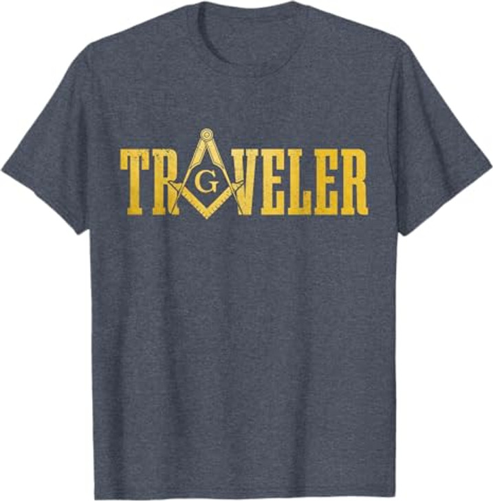 Masonic Masonic Square and Compass Travel T-Shirt