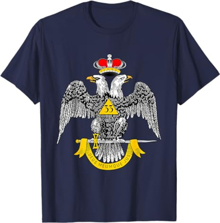 33rd Degree Mason T Shirt Masonic Tee Scottish Rite Down T-Shirt
