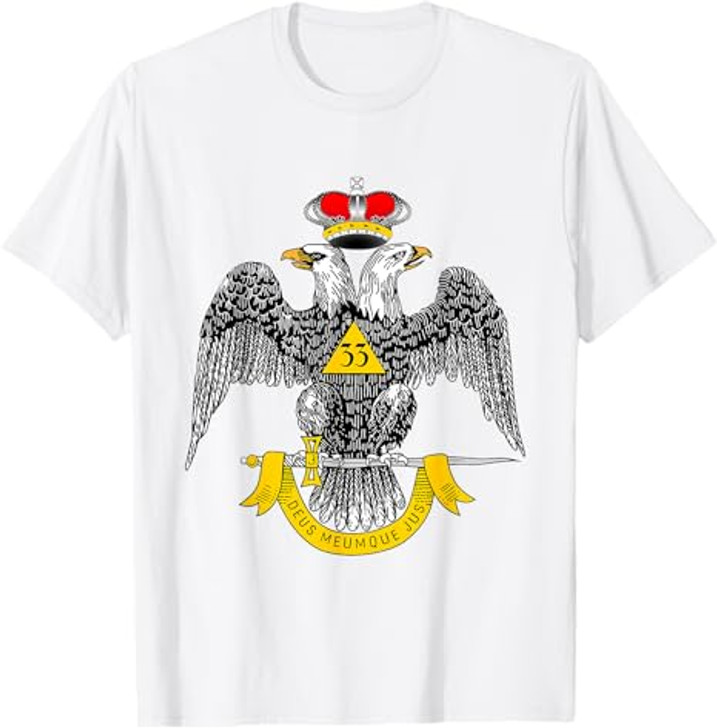 33rd Degree Mason T Shirt Masonic Tee Scottish Rite Down T-Shirt