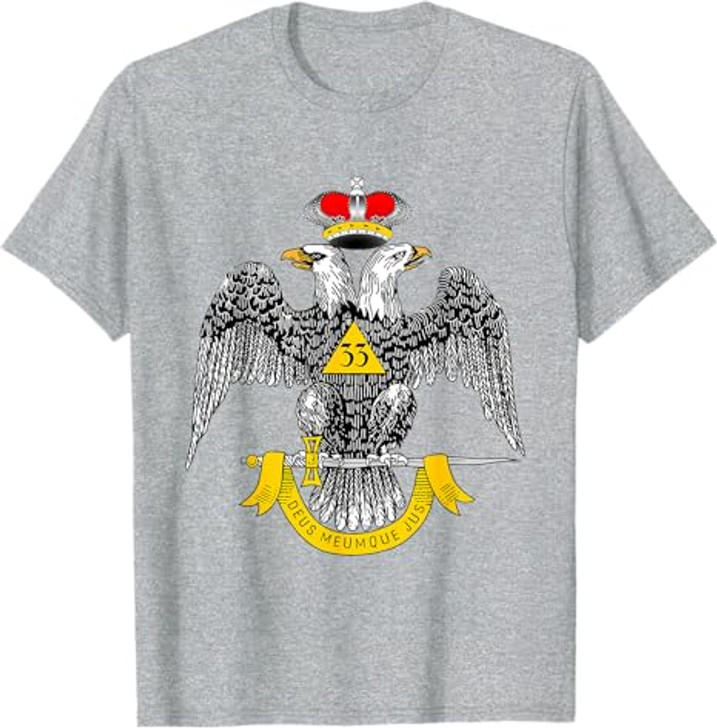 33rd Degree Mason T Shirt Masonic Tee Scottish Rite Down T-Shirt