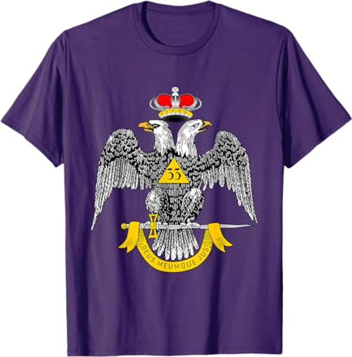 33rd Degree Mason T Shirt Masonic Tee Scottish Rite Down T-Shirt